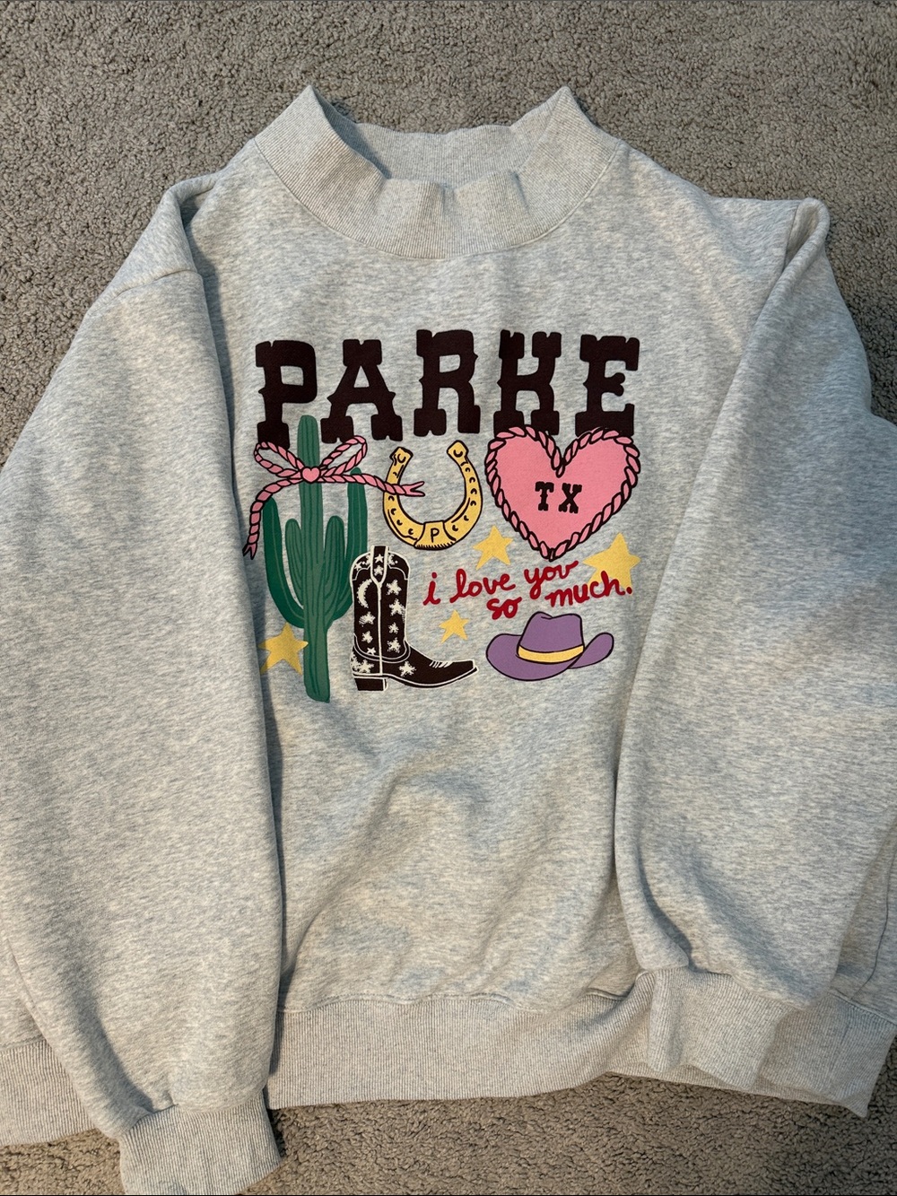 Parke TX Graphic Crewneck Sweatshirt - Picture 2 of 4
